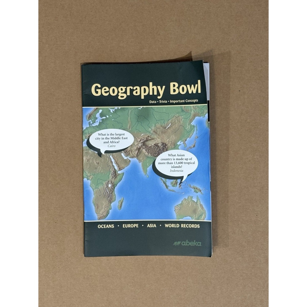 A Beka Geography Bowl Quiz Team Book - Homeschool 6 7 8